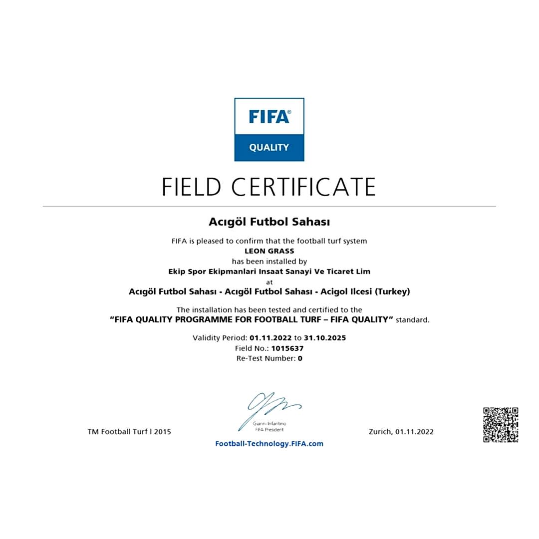 Acıgöl Fifa Sertifikalı Saha Tamamlandı