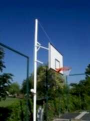 Basketbol Potası Antreman Tek Direk Boru Fiber Amerikan 90x120 cm Panya  Yükseklik Ayarlı