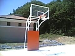 4 Direk Sabit Model 10 mm Cam (Ak) Panya Basketbol Potası